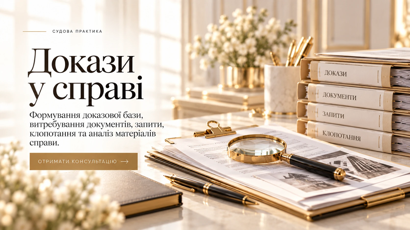 Докази у судовій справі — збір, аналіз та підготовка доказової бази